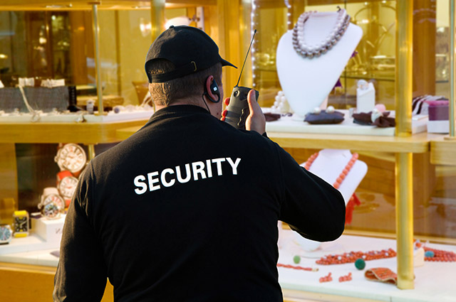 Surveillance et sécurité de magasin de luxe